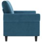 vidaXL Sofá de 2 plazas terciopelo azul 120 cm vidaXL Sofá de 2 plazas terciopelo azul 120 cm