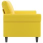 vidaXL Sofá de 2 plazas terciopelo amarillo 140 cm vidaXL Sofá de 2 plazas terciopelo amarillo 140 cm