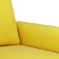 vidaXL Sofá de 2 plazas terciopelo amarillo 140 cm vidaXL Sofá de 2 plazas terciopelo amarillo 140 cm