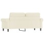 vidaXL Sofá de 2 plazas terciopelo color crema 140 cm vidaXL Sofá de 2 plazas terciopelo color crema 140 cm