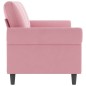 vidaXL Sofá de 3 plazas terciopelo rosa 180 cm vidaXL Sofá de 3 plazas terciopelo rosa 180 cm