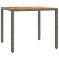 vidaXL Set comedor de jardín 3 piezas con cojines ratán sintético gris vidaXL Set comedor de jardín 3 piezas con cojines ratán sintético gris