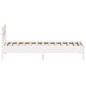 vidaXL Estructura de cama con cabecero madera pino blanco 75x190 cm