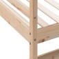 vidaXL Cama alta con escritorio madera maciza de pino 100x200 cm vidaXL Cama alta con escritorio madera maciza de pino 100x200 cm