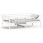 vidaXL Sofá cama madera maciza de pino blanco 90x200 cm vidaXL Sofá cama madera maciza de pino blanco 90x200 cm