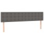 vidaXL Cama box spring con colchón cuero sintético gris 200x200 cm vidaXL Cama box spring con colchón cuero sintético gris 200x200 cm