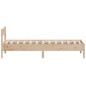 vidaXL Estructura de cama con cabecero madera maciza pino 75x190 cm vidaXL Estructura de cama con cabecero madera maciza pino 75x190 cm