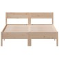 vidaXL Estructura de cama con cabecero madera maciza pino 120x200 cm vidaXL Estructura de cama con cabecero madera maciza pino 120x200 cm