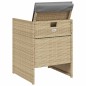 vidaXL Sillones jardín con cojines 4 uds ratán sintético beige mezcla vidaXL Sillones jardín con cojines 4 uds ratán sintético beige mezcla