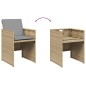 vidaXL Sillones jardín con cojines 4 uds ratán sintético beige mezcla vidaXL Sillones jardín con cojines 4 uds ratán sintético beige mezcla