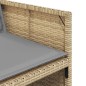 vidaXL Sillones jardín con cojines 4 uds ratán sintético beige mezcla vidaXL Sillones jardín con cojines 4 uds ratán sintético beige mezcla