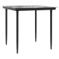 vidaXL Set comedor de jardín 5 piezas y cojines ratán sintético marrón vidaXL Set comedor de jardín 5 piezas y cojines ratán sintético marrón
