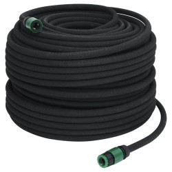 vidaXL Manguera porosa para jardín caucho negro 16 mm 100 m