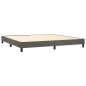 vidaXL Cama box spring con colchón terciopelo gris oscuro 200x200 cm vidaXL Cama box spring con colchón terciopelo gris oscuro 200x200 cm