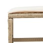 vidaXL Taburetes de jardín con cojines 4 uds ratán PE beige 41x41x36cm vidaXL Taburetes de jardín con cojines 4 uds ratán PE beige 41x41x36cm