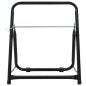 vidaXL Carrito de rollo de manguera acero negro 48 cm 45 kg vidaXL Carrito de rollo de manguera acero negro 48 cm 45 kg