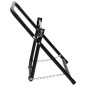 vidaXL Carrito de rollo de manguera acero negro 48 cm 45 kg vidaXL Carrito de rollo de manguera acero negro 48 cm 45 kg