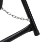 vidaXL Carrito de rollo de manguera acero negro 48 cm 45 kg vidaXL Carrito de rollo de manguera acero negro 48 cm 45 kg