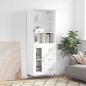 vidaXL Aparador alto madera contrachapada blanco 69,5x34x180 cm vidaXL Aparador alto madera contrachapada blanco 69,5x34x180 cm