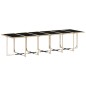 vidaXL Set comedor de jardín con cojines 13 pzas ratán sintético beige vidaXL Set comedor de jardín con cojines 13 pzas ratán sintético beige