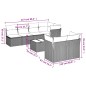 vidaXL Set de sofás de jardín 8 pzas y cojines ratán sintético gris vidaXL Set de sofás de jardín 8 pzas y cojines ratán sintético gris