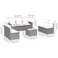vidaXL Set de sofás de jardín 8 pzas y cojines ratán sintético gris vidaXL Set de sofás de jardín 8 pzas y cojines ratán sintético gris