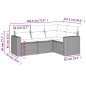 vidaXL Set de sofás de jardín 4 pzas y cojines ratán sintético marrón vidaXL Set de sofás de jardín 4 pzas y cojines ratán sintético marrón