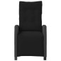 vidaXL Sillón reclinable de jardín con reposapiés ratán PE negro vidaXL Sillón reclinable de jardín con reposapiés ratán PE negro