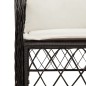 vidaXL Set de muebles jardín 5 pzas con cojines ratán sintético negro vidaXL Set de muebles jardín 5 pzas con cojines ratán sintético negro