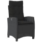 vidaXL Set de comedor de jardín 7 pzas y cojines ratán sintético negro vidaXL Set de comedor de jardín 7 pzas y cojines ratán sintético negro