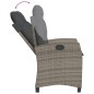 vidaXL Set comedor de jardín 5 piezas con cojines ratán sintético gris vidaXL Set comedor de jardín 5 piezas con cojines ratán sintético gris