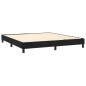 vidaXL Cama box spring con colchón terciopelo negro 160x200 cm vidaXL Cama box spring con colchón terciopelo negro 160x200 cm