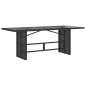 vidaXL Set de comedor de jardín 9 pzas y cojines ratán sintético negro vidaXL Set de comedor de jardín 9 pzas y cojines ratán sintético negro
