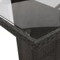 vidaXL Set de comedor de jardín 9 pzas y cojines ratán sintético negro vidaXL Set de comedor de jardín 9 pzas y cojines ratán sintético negro
