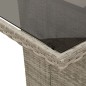 vidaXL Set comedor jardín 7 pzas y cojines ratán sintético gris claro vidaXL Set comedor jardín 7 pzas y cojines ratán sintético gris claro