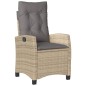 vidaXL Set comedor de jardín 7 pzas con cojines ratán sintético beige vidaXL Set comedor de jardín 7 pzas con cojines ratán sintético beige