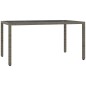 vidaXL Set comedor jardín 7 pzas y cojines ratán sintético gris vidaXL Set comedor jardín 7 pzas y cojines ratán sintético gris