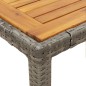 vidaXL Set comedor de jardín 5 piezas con cojines ratán sintético gris vidaXL Set comedor de jardín 5 piezas con cojines ratán sintético gris