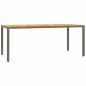 vidaXL Set comedor jardín 7 pzas y cojines ratán sintético gris vidaXL Set comedor jardín 7 pzas y cojines ratán sintético gris