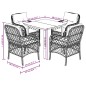 vidaXL Set de muebles jardín 5 pzas con cojines ratán sintético negro vidaXL Set de muebles jardín 5 pzas con cojines ratán sintético negro