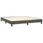vidaXL Cama box spring con colchón terciopelo gris oscuro 180x200 cm vidaXL Cama box spring con colchón terciopelo gris oscuro 180x200 cm