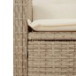 vidaXL Set comedor de jardín 7 pzas con cojines ratán sintético beige vidaXL Set comedor de jardín 7 pzas con cojines ratán sintético beige