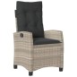 vidaXL Set comedor jardín 7 pzas y cojines ratán sintético gris claro vidaXL Set comedor jardín 7 pzas y cojines ratán sintético gris claro