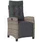 vidaXL Set comedor de jardín 5 piezas con cojines ratán sintético gris vidaXL Set comedor de jardín 5 piezas con cojines ratán sintético gris