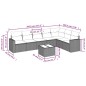 vidaXL Set de sofás de jardín 8 pzas y cojines ratán sintético gris vidaXL Set de sofás de jardín 8 pzas y cojines ratán sintético gris