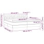 vidaXL Cama box spring con colchón terciopelo negro 200x200 cm vidaXL Cama box spring con colchón terciopelo negro 200x200 cm