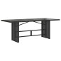 vidaXL Set de comedor de jardín 7 pzas y cojines ratán sintético negro vidaXL Set de comedor de jardín 7 pzas y cojines ratán sintético negro