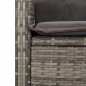 vidaXL Set comedor jardín 9 pzas y cojines ratán sintético gris vidaXL Set comedor jardín 9 pzas y cojines ratán sintético gris