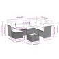 vidaXL Set de sofás de jardín 8 piezas y cojines ratán sintético negro vidaXL Set de sofás de jardín 8 piezas y cojines ratán sintético negro