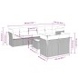 vidaXL Set de muebles de jardín 9 pzas y cojines ratán sintético gris vidaXL Set de muebles de jardín 9 pzas y cojines ratán sintético gris